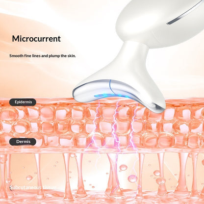 Color Light Skincare Neck And Face Dual-use Lifting And Firming Home Massage Device